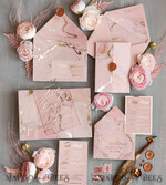 HOCHZEITS EINLADUNGEN Gold / Roségold / Silber / Glitzer Blush Pink Marmor Hochzeitskarten, Luxus Goldfolie Hochzeitsinvitation Set, Acrylkarten, Marmor Glamour Hochzeitsinvitation Suite, Elegante Hochzeitskarten Marmor8