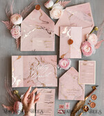HOCHZEITS EINLADUNGEN Gold / Roségold / Silber / Glitzer Blush Pink Marmor Hochzeitskarten, Luxus Goldfolie Hochzeitsinvitation Set, Acrylkarten, Marmor Glamour Hochzeitsinvitation Suite, Elegante Hochzeitskarten Marmor8