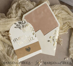 HOCHZEITS EINLADUNGEN Gold / Roségold / Silber / Glitzer Arch Gold Ivory Gold Hochzeitsinvitation Suite, Ecru Floral Hochzeitskarten, Glamour Hochzeitskarten, Elegantes Hochzeitsset25