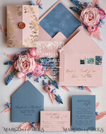 HOCHZEITS EINLADUNGEN Gold / Roségold / Silber / Glitzer Elegante Hochzeitseinladungen in hellrosa, Plexi-Hochzeitseinladungskollektion, glamouröse Hochzeitseinladungen in pink und eisblau, luxuriöse Hochzeitskarten.5