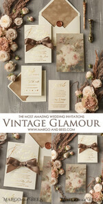 HOCHZEITS EINLADUNGEN Gold / Roségold / Silber / Glitzer Elegante Nude Samt Hochzeitskarten, Luxuriöse Goldfolie Hochzeits Einladung Suite, Romantische Vintage Hochzeitskarten, Glamouröse Hochzeitsstationery10