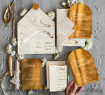 HOCHZEITS EINLADUNGEN Gold / Roségold / Silber / Glitzer Arch Gold Acryl Hochzeitseinladung, Luxus gold marmorierte Hochzeitseinladungen, Glamour Elfenbein Hochzeitseinladung Suite12