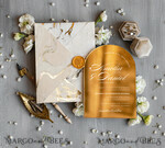 HOCHZEITS EINLADUNGEN Gold / Roségold / Silber / Glitzer Arch Gold Acryl Hochzeitseinladung, Luxus gold marmorierte Hochzeitseinladungen, Glamour Elfenbein Hochzeitseinladung Suite12
