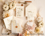 HOCHZEITS EINLADUNGEN Gold / Roségold / Silber / Glitzer Acryl-Hochzeitseinladungsset, Boho Glam Hochzeitseinladungen, Goldener Glanz Hochzeitseinladungen, Elegante goldene Hochzeitseinladungen26