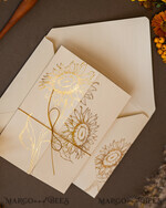 HOCHZEITS EINLADUNGEN Gold / Roségold / Silber / Glitzer Goldene Glitter-Hochzeitseinladungen, Luxus-Goldfolien-Hochzeitseinladungen, romantische Sonnenblumen-Hochzeitseinladungen, luxuriöse Glamour-nude Hochzeitspapeterie14