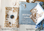HOCHZEITS EINLADUNGEN Gold / Roségold / Silber / Glitzer Maßgeschneiderte Acryl-Eisblau-Hochzeitseinladung, Glamour staubige blaue Hochzeitseinladungen, moderne goldene Plexi-Hochzeitseinladung Suite, Boho Glam Hochzeitseinladungen mit Wachssiegel.22