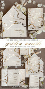 HOCHZEITS EINLADUNGEN Gold / Roségold / Silber / Glitzer Goldene Marmor-Hochzeitskarten, luxuriöses Goldfolien-Hochzeitseinladungset, Marmor-Glamour-Hochzeitseinladungssuite, elegante Hochzeitskarten Marmor10