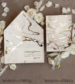 HOCHZEITS EINLADUNGEN Gold / Roségold / Silber / Glitzer Goldene Marmor-Hochzeitskarten, luxuriöses Goldfolien-Hochzeitseinladungset, Marmor-Glamour-Hochzeitseinladungssuite, elegante Hochzeitskarten Marmor10