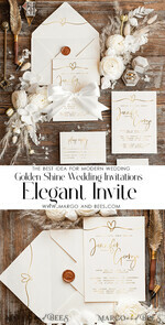 HOCHZEITS EINLADUNGEN Gold / Roségold / Silber / Glitzer Einfache Hochzeitseinladung, Glamour-Hochzeitseinladungen, Moderne Hochzeitseinladung Suite, Luxuriöse Hochzeitseinladungen6