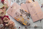 HOCHZEITS EINLADUNGEN Gold / Roségold / Silber / Glitzer Luxus Pergament Goldfolien Hochzeitskarten, elegante Blush-Pink Hochzeitskarten-Suite, Glamour Hochzeitskarten, goldenes Glanz Hochzeitskarten-Suite69