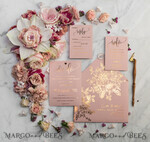 HOCHZEITS EINLADUNGEN Gold / Roségold / Silber / Glitzer Luxus Pergament Goldfolien Hochzeitskarten, elegante Blush-Pink Hochzeitskarten-Suite, Glamour Hochzeitskarten, goldenes Glanz Hochzeitskarten-Suite69