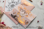HOCHZEITS EINLADUNGEN Gold / Roségold / Silber / Glitzer Luxus Pergament Goldfolien Hochzeitskarten, elegante Blush-Pink Hochzeitskarten-Suite, Glamour Hochzeitskarten, goldenes Glanz Hochzeitskarten-Suite69