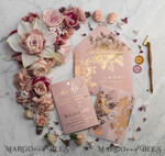 HOCHZEITS EINLADUNGEN Gold / Roségold / Silber / Glitzer Luxus Pergament Goldfolien Hochzeitskarten, elegante Blush-Pink Hochzeitskarten-Suite, Glamour Hochzeitskarten, goldenes Glanz Hochzeitskarten-Suite69