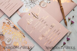 HOCHZEITS EINLADUNGEN Gold / Roségold / Silber / Glitzer Luxus Pergament Goldfolien Hochzeitskarten, elegante Blush-Pink Hochzeitskarten-Suite, Glamour Hochzeitskarten, goldenes Glanz Hochzeitskarten-Suite69