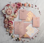 HOCHZEITS EINLADUNGEN Gold / Roségold / Silber / Glitzer Luxus Pergament Goldfolien Hochzeitskarten, elegante Blush-Pink Hochzeitskarten-Suite, Glamour Hochzeitskarten, goldenes Glanz Hochzeitskarten-Suite69
