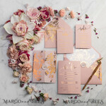 HOCHZEITS EINLADUNGEN Gold / Roségold / Silber / Glitzer Luxus Pergament Goldfolien Hochzeitskarten, elegante Blush-Pink Hochzeitskarten-Suite, Glamour Hochzeitskarten, goldenes Glanz Hochzeitskarten-Suite69