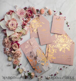 HOCHZEITS EINLADUNGEN Gold / Roségold / Silber / Glitzer Luxus Pergament Goldfolien Hochzeitskarten, elegante Blush-Pink Hochzeitskarten-Suite, Glamour Hochzeitskarten, goldenes Glanz Hochzeitskarten-Suite69