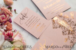 HOCHZEITS EINLADUNGEN Gold / Roségold / Silber / Glitzer Luxus Pergament Goldfolien Hochzeitskarten, elegante Blush-Pink Hochzeitskarten-Suite, Glamour Hochzeitskarten, goldenes Glanz Hochzeitskarten-Suite69