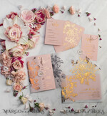 HOCHZEITS EINLADUNGEN Gold / Roségold / Silber / Glitzer Luxus Pergament Goldfolien Hochzeitskarten, elegante Blush-Pink Hochzeitskarten-Suite, Glamour Hochzeitskarten, goldenes Glanz Hochzeitskarten-Suite69