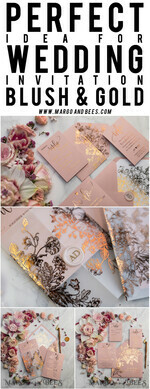 HOCHZEITS EINLADUNGEN Gold / Roségold / Silber / Glitzer Luxus Pergament Goldfolien Hochzeitskarten, elegante Blush-Pink Hochzeitskarten-Suite, Glamour Hochzeitskarten, goldenes Glanz Hochzeitskarten-Suite69