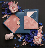HOCHZEITS EINLADUNGEN Gold / Roségold / Silber / Glitzer Arch Gold Acryl Hochzeits Einladung Suite, Samt Pocket in Blush Pink und Navy Blue Hochzeits Einladungen, Glamour Hochzeits Einladungen8