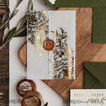 HOCHZEITS EINLADUNGEN Gold / Roségold / Silber / Glitzer Griechenland Olive Branch Hochzeits Einladung, Acryl olivgrüne Hochzeits Einladungskarten, Goldene Hochzeits Einladungen8