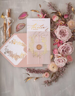 HOCHZEITS EINLADUNGEN Gold / Roségold / Silber / Glitzer Glamour Goldener Glanz Hochzeitskarten, Romantische Blush-Pink Hochzeitskarte Suite, Luxuriöse Goldfolien-Hochzeitskarten, Elegante weiße Vellum-Einladungen.16
