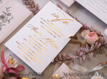 HOCHZEITS EINLADUNGEN Gold / Roségold / Silber / Glitzer Glamour Goldener Glanz Hochzeitskarten, Romantische Blush-Pink Hochzeitskarte Suite, Luxuriöse Goldfolien-Hochzeitskarten, Elegante weiße Vellum-Einladungen.16