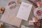 HOCHZEITS EINLADUNGEN Gold / Roségold / Silber / Glitzer Glamour Goldener Glanz Hochzeitskarten, Romantische Blush-Pink Hochzeitskarte Suite, Luxuriöse Goldfolien-Hochzeitskarten, Elegante weiße Vellum-Einladungen.16