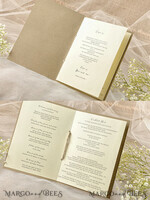 MENÜ & PROGRAMME  
 rustikal Rustikales Hochzeitsprogramm mit Jute, Hochzeitsprogramm im Scheunenstil, ökologisch romantische personalisierte Karten mit Schnur, einfaches rustikales Hochzeitsprogramm, elegantes Holzheft Ecru Hochzeitskarten4