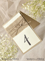 MENÜ & PROGRAMME  
 rustikal Rustikales Hochzeitsprogramm mit Jute, Hochzeitsprogramm im Scheunenstil, ökologisch romantische personalisierte Karten mit Schnur, einfaches rustikales Hochzeitsprogramm, elegantes Holzheft Ecru Hochzeitskarten4
