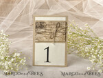 TISCHDEKORATIONSCHILDER   Holz Eco Rustikale Tischnummern Rustikale Hochzeitstischnummern mit Jute-Schnur und Holzdekoration, Scheunenhochzeit Tischkarten, Holz Eco romantische personalisierte Karten, einfache ecru rustikale Karten4
