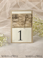 TISCHDEKORATIONSCHILDER   Holz Eco Rustikale Tischnummern Rustikale Hochzeitstischnummern mit Jute-Schnur und Holzdekoration, Scheunenhochzeit Tischkarten, Holz Eco romantische personalisierte Karten, einfache ecru rustikale Karten4