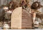TISCHDEKORATIONSCHILDER   Holz Eco Rustikale Tischnummern Acrylbogen Dessertmenü, Elfenbein gefrorenes Acryl gold Candy Bar Schild, Gold Plexi Tisch Dessertmenü Kombi Luxus Hochzeits Tischdekoration, Hochzeitsbeschilderung Gold.15