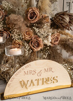 TISCHDEKORATIONSCHILDER   Holz Eco Rustikale Tischnummern Rustikales Holz- und Golden Top Tisch Mr Mrs-Schild mit Ständer, Land-Bauernhof-Tischschild, Holz- und Golden Top Tisch Mr Mrs-Schild, Land-Bauernhof-Hochzeitstisch-Dekoration Tischmittelstücke14