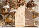 TISCHDEKORATIONSCHILDER   Holz Eco Rustikale Tischnummern Rustikales Holzbogen Bar Menü Combo, Holz & Plexiglas gold Getränkebar Menüzeichen mit Ständer, Holz Landhaus Holztisch Bar Menü & Cocktails Combo rustikale Hochzeits Tischdekoration, Hochzeitsbeschilderung Eco Getränkebar Menü14