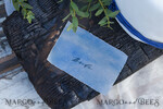 PLATZKARTEN / TISCHKARTEN  
 Strand-/Marin-/Destination Hochzeits Thema Minimalistische Aquarell-Hochzeitsplatzkarten, marineblaue Namensschilder für Ihre Hochzeitstische, elegante Platzkarten, staubblaue Platzkarten, bearbeitbare Textnamensschilder.2