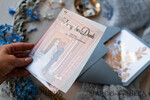 DANKE-KARTEN  
 modern/romantisch Hochzeit Dankeskarten mit Foto, Pergament Gold Dankeskarten Staubblau und Gold, individuell gestaltete Dankeskarten4