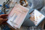 DANKE-KARTEN  
 modern/romantisch Hochzeit Dankeskarten mit Foto, Pergament Gold Dankeskarten Staubblau und Gold, individuell gestaltete Dankeskarten4
