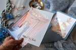 DANKE-KARTEN  
 modern/romantisch Hochzeit Dankeskarten mit Foto, Pergament Gold Dankeskarten Staubblau und Gold, individuell gestaltete Dankeskarten4