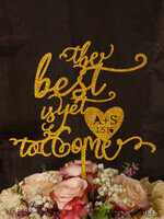 TORTENDEKORATION  
 Glitzer Hochzeitstorte Topper, Glitzer Torte Topper4