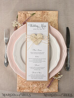 MENÜ & PROGRAMME  
 rustikal und Spitze Rustikales Hochzeitsmenü mit Spitze, Barn Hochzeit Dinner Menü, Eco romantische personalisierte Karten mit Holzherz, Kraft Hochzeitsmenü, einfaches rustikales Hochzeitsmenü, elegante weiße Hochzeitsmenükarten3