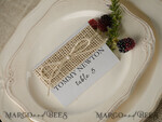 PLATZKARTEN / TISCHKARTEN  
 rustikal und Spitze Rustikale Hochzeitsplatzkarten, weiße und umweltfreundliche Platzkarten, natürliche Jute-Schnur Hochzeitsnamenskarten, umweltfreundliche rustikale Namensschilder, bearbeitbarer Text, einfaches Design Empfangskarten.3