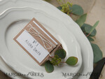 PLATZKARTEN / TISCHKARTEN  
 rustikal und Spitze Elegante Eco Weiße Hochzeitsplatzkarten mit weißem Bast, weiße und ökologische Papier-Hochzeitsnamenetiketten mit weißem Bast, rustikale Hochzeitsstationery, editierbarer Text3