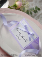PLATZKARTEN / TISCHKARTEN  
 rustikal und Spitze Romantische Lavendel-Hochzeitsplatzkarten, Flieder-Name Tags, Lavendelband Schleife, elegante Hochzeitsstationery, rustikale Escortkarten, bearbeitbarer Text, Hochzeitsbeschilderung2