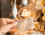 PLATZKARTEN / TISCHKARTEN  
 Acrylgold klar / Holz 3D Acryl Beige Platzkarte mit Ständer, Arch Clear Nude Taupe Namenskarten, Premium Luxus Sitzkarten, Platzkarten für Hochzeitsgäste, Gold Gäste-Eskortkarten38