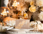PLATZKARTEN / TISCHKARTEN  
 Acrylgold klar / Holz 3D Acryl Beige Platzkarte mit Ständer, Arch Clear Nude Taupe Namenskarten, Premium Luxus Sitzkarten, Platzkarten für Hochzeitsgäste, Gold Gäste-Eskortkarten38