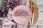 PLATZKARTEN / TISCHKARTEN  
 Acrylgold klar / Holz 3D Mauve Hochzeitsplatzkarten, Moderne Bogen Samt Gold Acryl Platzkarte ohne Ständer, Hochzeitsplatz gold Karten, Samt Spiegel gold Namenskarten, editierbarer Text, MvS4