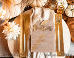 PLATZKARTEN / TISCHKARTEN  
 Acrylgold klar / Holz 3D Acrylbogen Beige Flachplatzkarte, Klare Acryl- und Gold-Flachplatzkarte, Nude Gold Plexi Flachplatzkarte, Tan Luxus Hochzeits-Tischdeko, Erdige Hochzeitsbeschilderung14