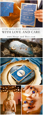 PLATZKARTEN / TISCHKARTEN  
 Luxus Premium Glitzer/ Gold/ Silber/ Roségold Galaxie Blau Hochzeitsplatzkarten mit goldfarbigem Druck, Sterne Hochzeitsnamensschilder, moderne Hochzeitsstationery, luxuriöse goldfarbige Hochzeitsplatzkarten, benutzerdefinierter Text14